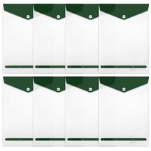 투영디자인 엘리트 세로포켓화일, 모던카키, 8개