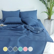 스코홈 심쿵 시어서커 이불 + 패드 + 베개커버 세트