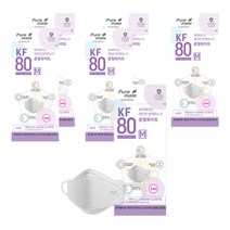 퓨어메이트 KF80 중형, 5개입, 6개, 화이트