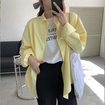 안다로미 여성용 무스무스 루즈핏 셔츠