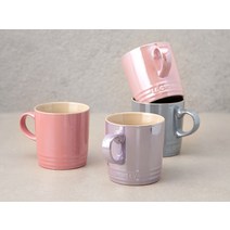 르크루제 세라믹 메탈릭 파스텔 머그컵 4종 세트, 퍼플 핑크, 1세트