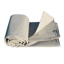 쾌청 차호로 PVC 타포린 덮개 2.4 x 2.4 m, 회색, 1개
