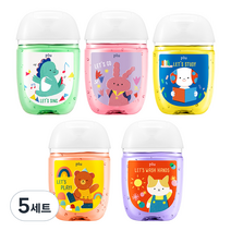 플루 클린 손소독제겔 5종 세트 블루베리 + 자몽 + 알로에 + 애플 + 피치, 5세트