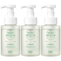 해피바스 마이크로미셀라 솝베리 모이스춰 버블폼, 3개, 300ml