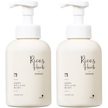 살림백서 라이스 앤 허브 핸드워시 그린포레스트, 2개, 500ml