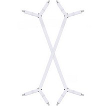 바코젤 침대 시트 고정 롱 집게, 화이트, 2개