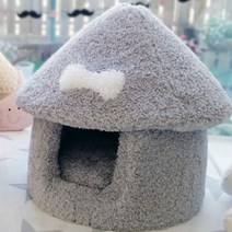 아페토 반려동물용 버섯 쿠션하우스, 그레이