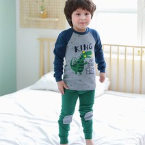 메이키즈 남아용 레전드오브디노 오가닉 20수 후라이스 실내복