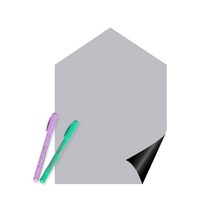 루미레브 붙이는유아 자석 칠판 유리용 + 아모스 파스넷 색연필 2p, 칠판(내추럴그레이), 색연필(랜덤발송)