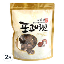 산천농원 참나무 원목 표고버섯, 100g, 2개