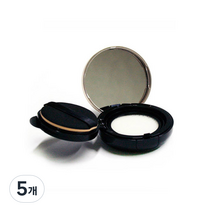 마타바 DIY 쿠션팩트 입생 케이스 72 x 72 x 30 mm, 검정 + 로즈골드, 5개