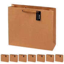 포포팬시 무지 크라프트 쇼핑백 8p