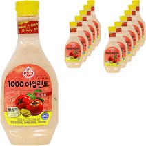 오뚜기 1000아일랜드드레싱, 500g, 12개