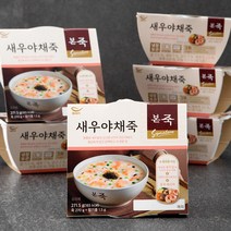 본죽 새우야채죽, 271.5g, 6개