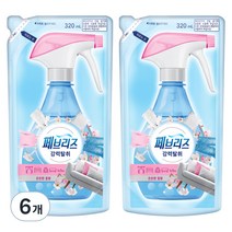 페브리즈 섬유탈취제 은은한꽃향 리필, 320ml, 6개, 은은한 꽃향