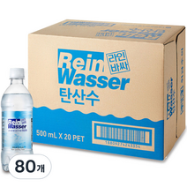 라인바싸 플레인 탄산수, 500ml, 80개