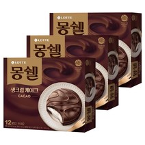 몽쉘 생크림케이크 카카오, 384g, 3개