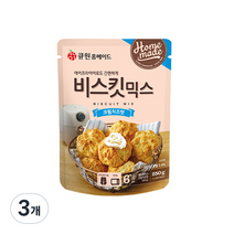 큐원 홈메이드 비스킷믹스 크림치즈맛, 3개, 250g