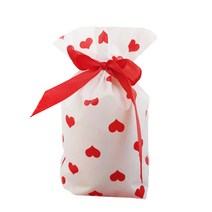 마켓감성 주머니 포장 봉투 50p, 빨간하트, 50개