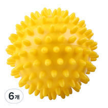 메디앤스토리 발바닥 마사지볼 7.5cm, 6개, 노랑