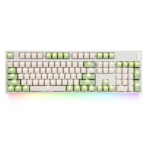 COX CY104 RGB BAR 게이트론 기계식 키보드 황축, 일반형, 크림그린
