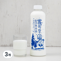 설목장 유기농인증 우유, 3개, 750ml