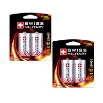 스위스밀리터리 알카라인 C형 LR14, 2개입, 2개