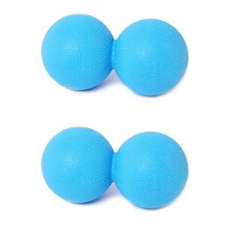 리빙듀오 뭉침굿바이 땅콩 마사지볼, 블루, 2개입