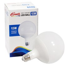 코넬 동양 LED 절전형 볼전구 15W YTG120A2-152665, 주광색, 1개