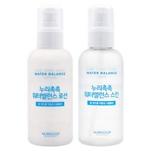 누리숲 누리촉촉 워터밸런스 스킨 로션 세트, 1세트
