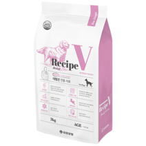 유한양행 Recipe V 강아지 견종별 맞춤식사료, 라지브리드, 3kg, 1개