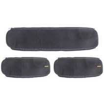 와우베이비 부가부 카멜레온3 전용 유모차 손잡이 커버 세트, 블랙, 1세트