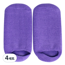 풋인솔 각질관리 발바닥 보습양말, 4세트