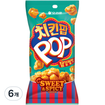 오리온 치킨팝 닭강정맛, 81g, 6개