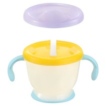 릿첼 AQ 첫걸음 머그 스텝업 빨대컵 세트, 150ml, 1개, 옐로우