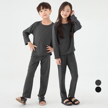 롤리트리 아동용 레이온 스판 긴팔 라운지웨어 세트