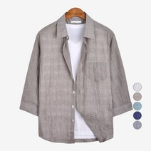 가이스토리 남성용 빅사이즈 캐주얼 서키즈 7부 셔츠