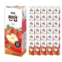 썬업 사과주스, 200ml, 96개