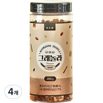 무화당 고단백 저당 그래놀라 시나몬, 200g, 4개