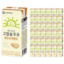 연세우유 뼈를 생각한 고칼슘 두유 호두 & 아몬드, 190ml, 96개