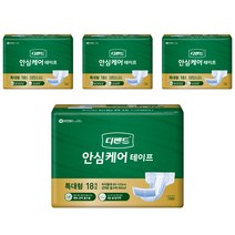 디펜드 남녀공용 안심케어 테이프 성인기저귀 특대형, 18매입, 4팩