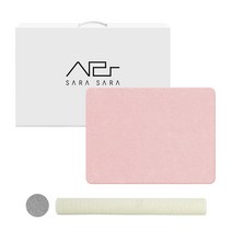 사라사라 규조토 발매트 + 미끄럼방지 매트, 핑크