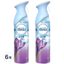 페브리즈 에어 봄의소생 스프레이형 실내 탈취제, 275g, 6개