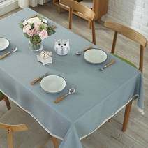 앤티스 모던풍 언더레이스 식탁보, 스카이블루, 140x180cm
