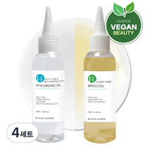 글로우몬스터 브로콜리 추출물 100ml + 3Kda 올리고 히알루론산 2% 원액 100ml, 4세트