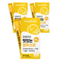 내츄럴플러스 굿앤키즈 맛있는 생유산균 30포, 60g, 3개