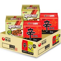 농심 신라면 5p x 2개 + 짜파게티 5p x 2개 세트, 20개