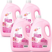 피죤 프리미엄 섬유유연제 핑크로즈 본품, 4210ml, 4개