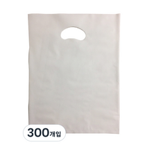 팩스타 펀칭 비닐 포장봉투 가로 25cm x 세로 35cm PE25, 백색, 300개입