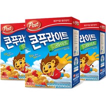 동서 포스트 콘푸라이트1/3슈거라이트 시리얼, 530g, 3개